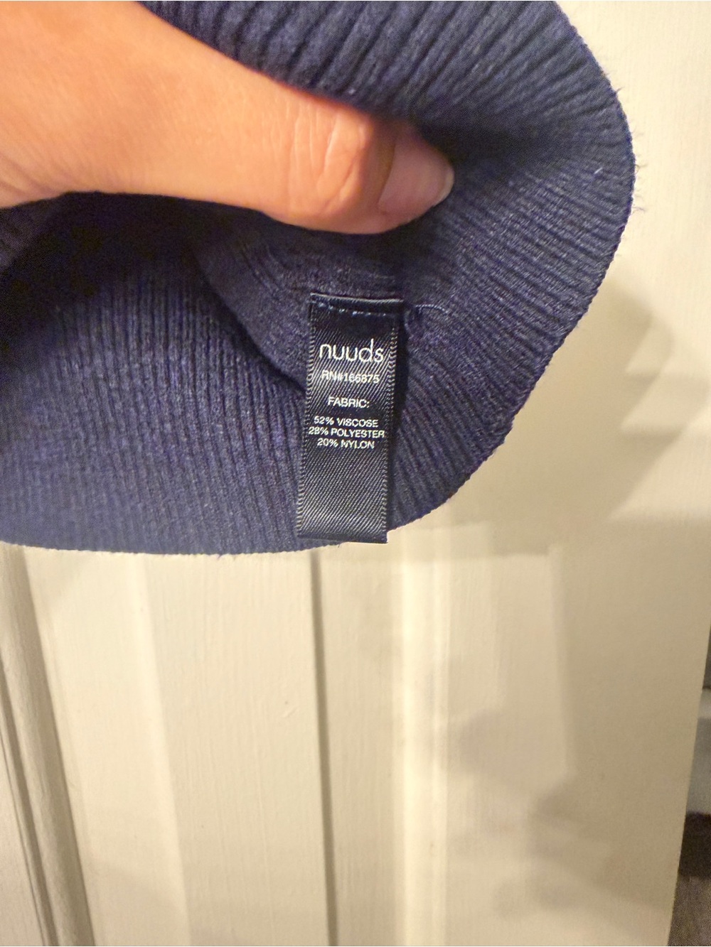 Nuuds Ribbed Sweater Baby Tee - Picture 6 of 10